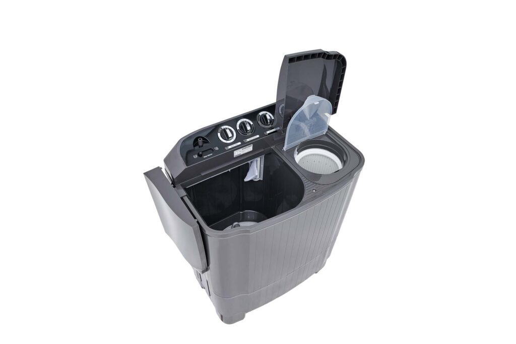 LG twin-tub washing machine — product photography by 6Corners Studio, Bangkok