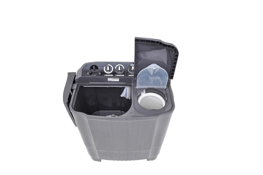 LG twin-tub washing machine — product photography by 6Corners Studio, Bangkok
