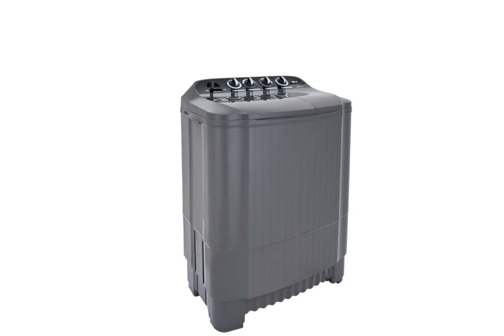 LG twin-tub washing machine — product photography by 6Corners Studio, Bangkok