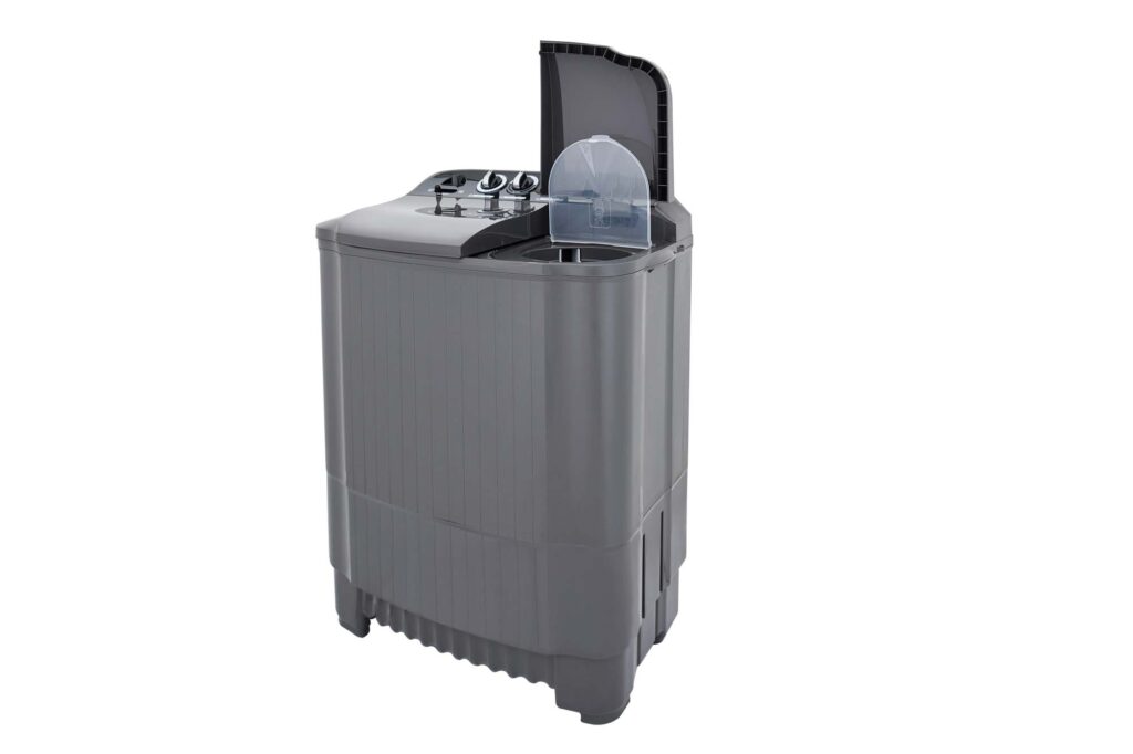 LG twin-tub washing machine — product photography by 6Corners Studio, Bangkok