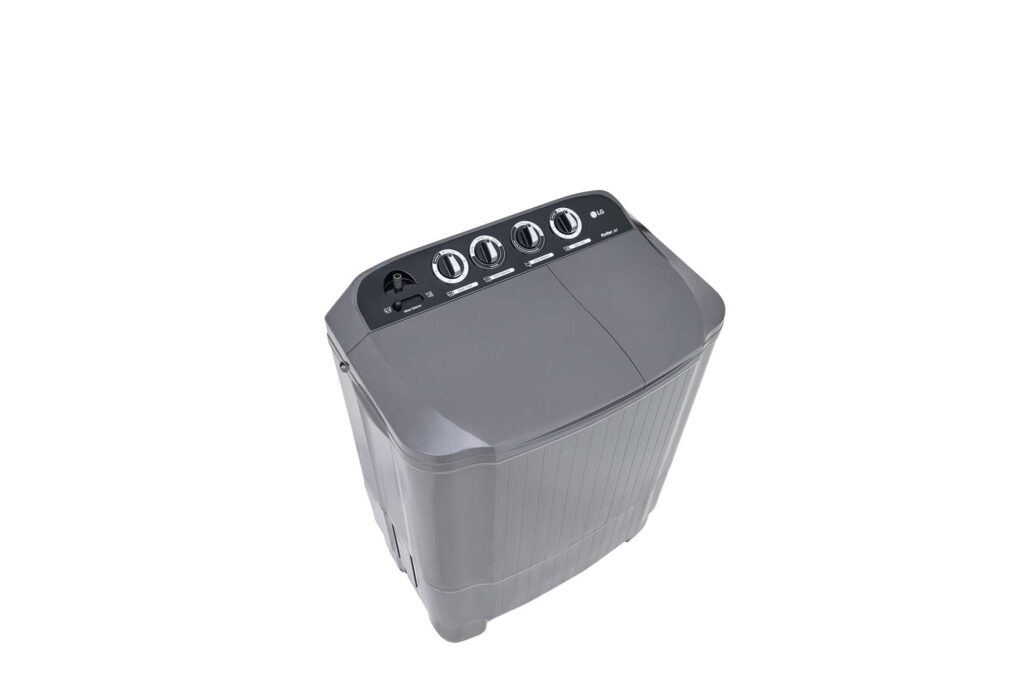 LG twin-tub washing machine — product photography by 6Corners Studio, Bangkok