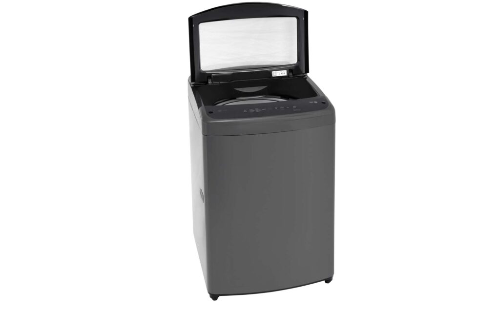 LG top-load washing machine — product pack-shot photography by 6Corners Studio, Bangkok