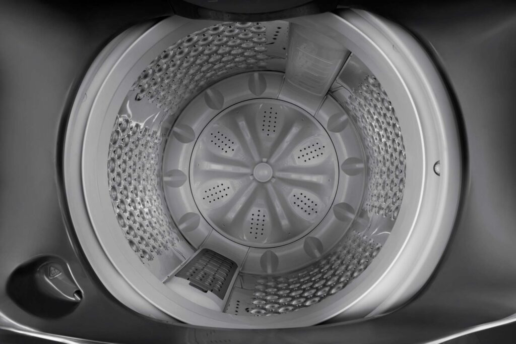 LG top-load washing machine — product pack-shot photography by 6Corners Studio, Bangkok