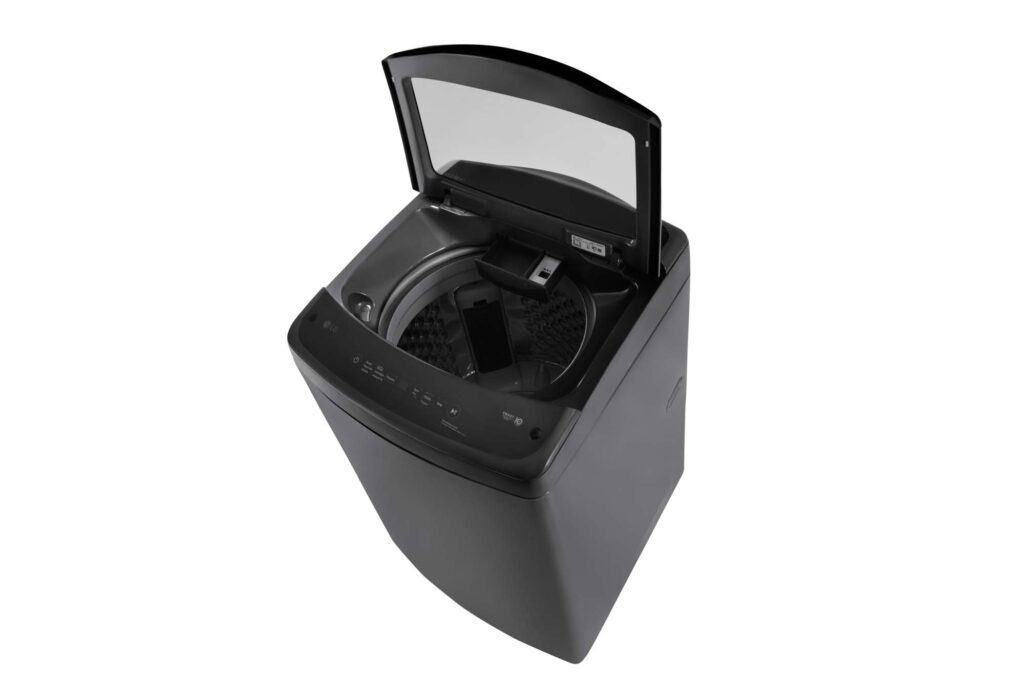 LG top-load washing machine — product pack-shot photography by 6Corners Studio, Bangkok