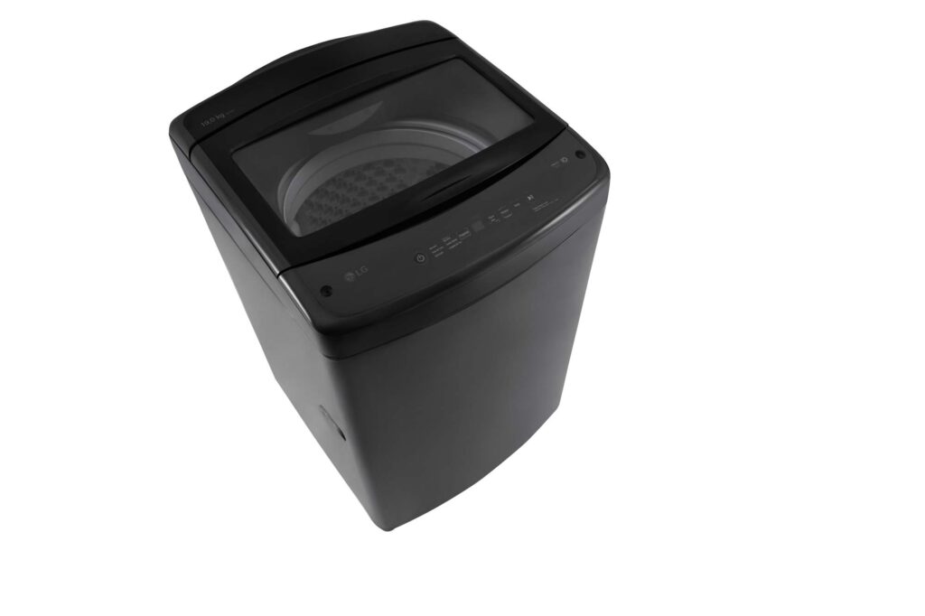 LG top-load washing machine — product pack-shot photography by 6Corners Studio, Bangkok