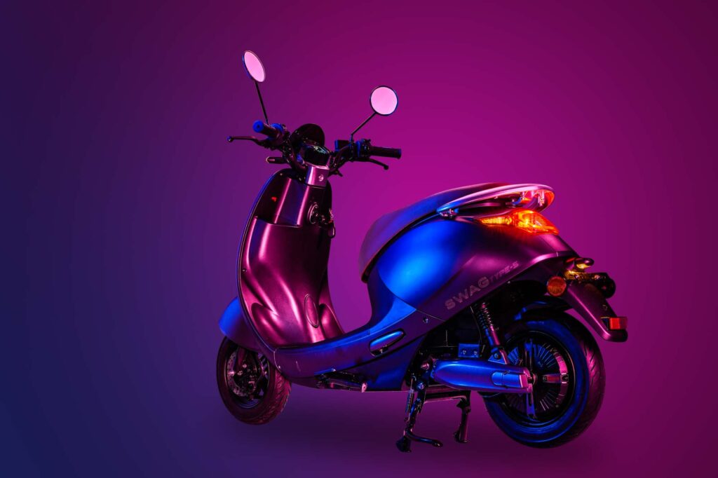 SWAG Electric Bike — jewelry commercial product photography by 6Corners Studio, Bangkok